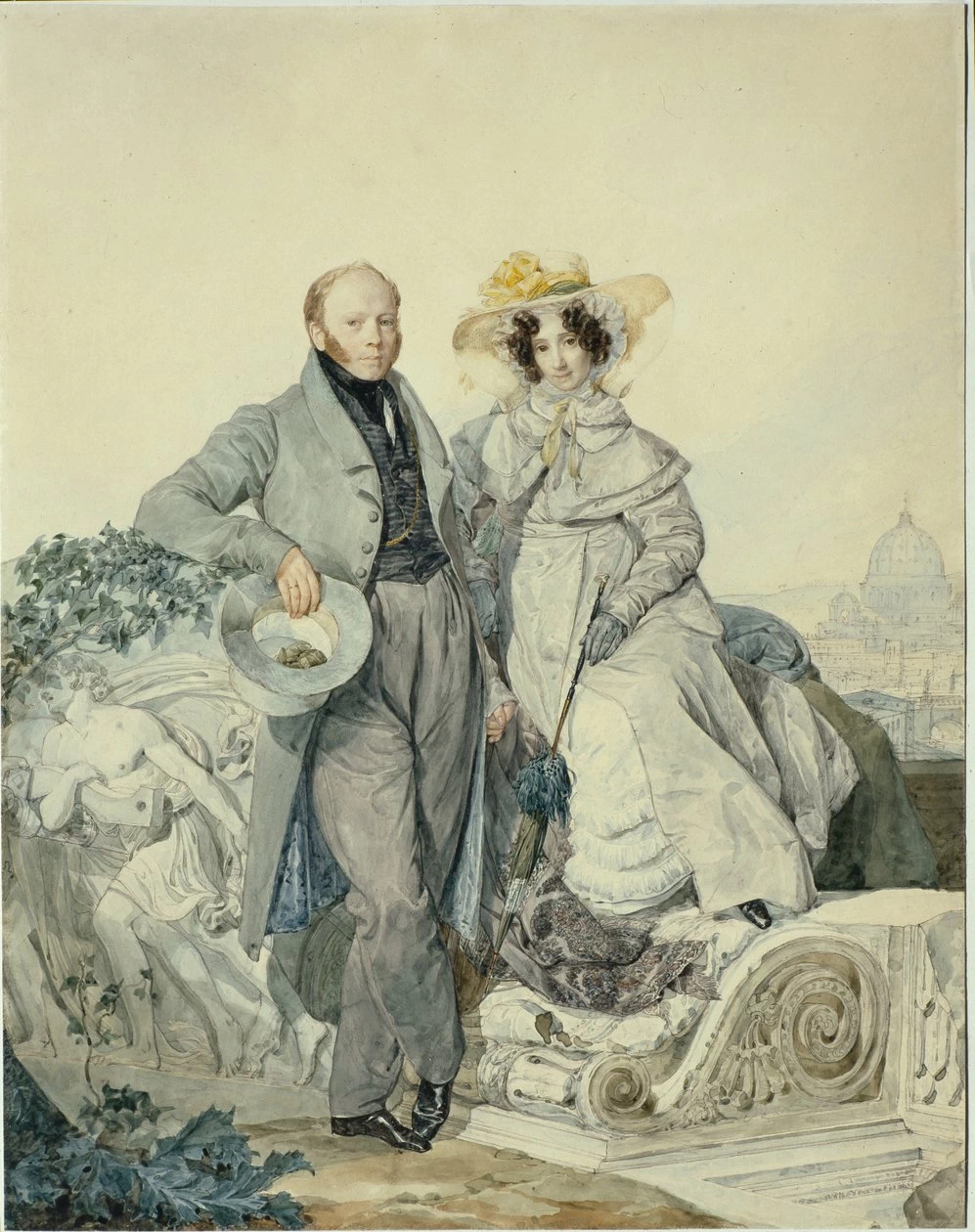 Ritratto di Grigory Nikanorovich e Varvara Alexeyevna Olenin, 1827